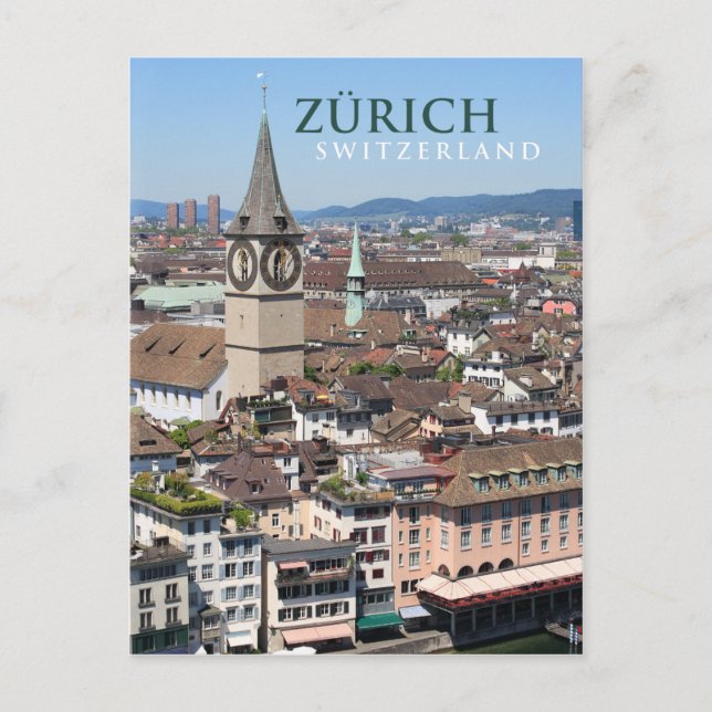 zurich Schweiz Postkarte (Vorderseite)