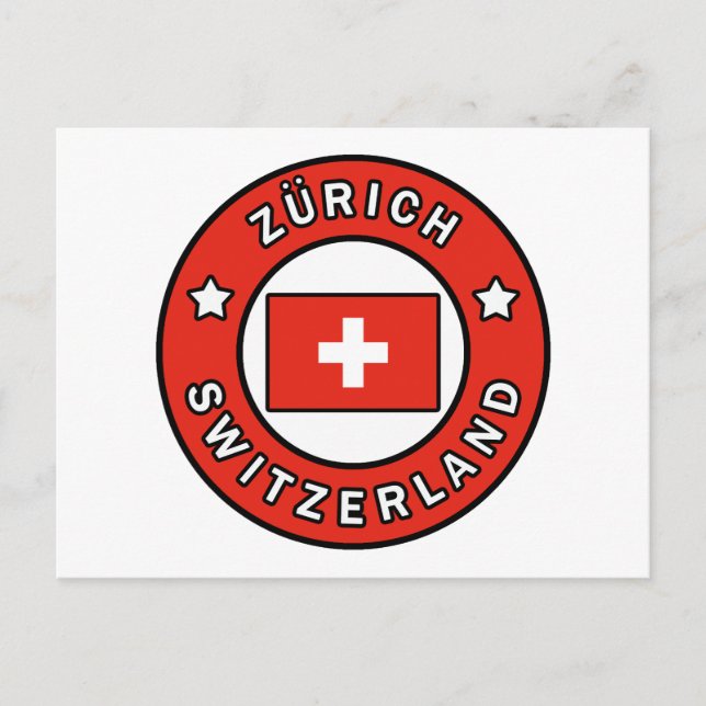 Zürich Schweiz Postkarte (Vorderseite)