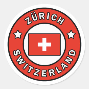 Zürich Schweiz Runder Aufkleber
