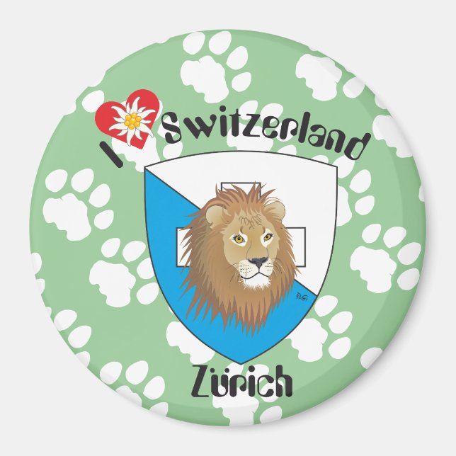 Zürich Schweiz Schweiz Magnet (Vorne)