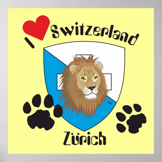 Zürich Schweiz Schweiz Poster (Vorne)