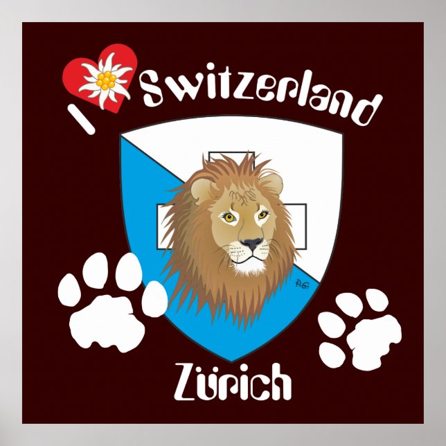 Zürich Schweiz Schweiz Poster (Vorne)