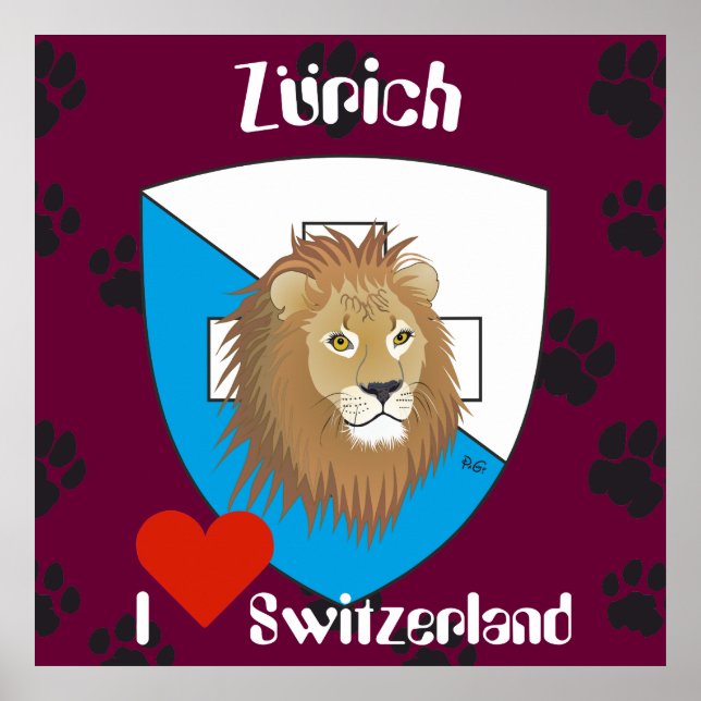 Zürich Schweiz Schweiz Poster (Vorne)