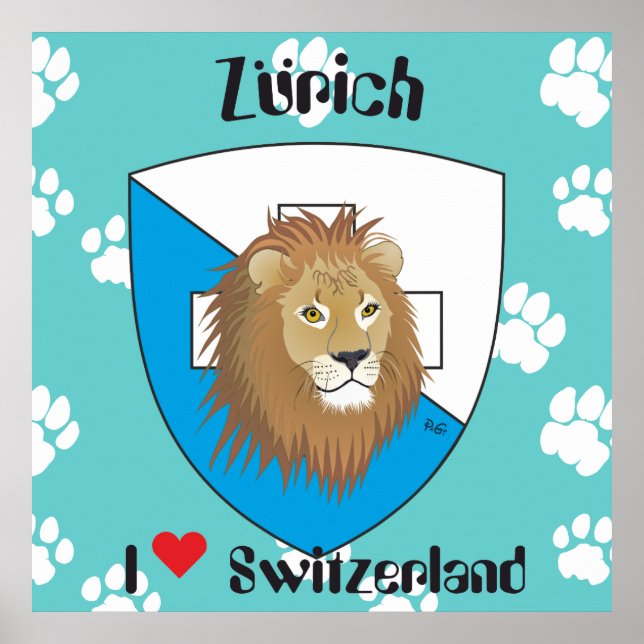 Zürich Schweiz Schweiz Poster (Vorne)