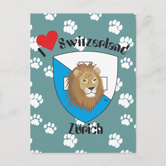 Zürich Schweiz Schweiz Postkarte (Vorderseite)
