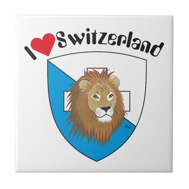 Zürich Schweiz Suisse Svizzera Svizra Fliese (Vorderseite)