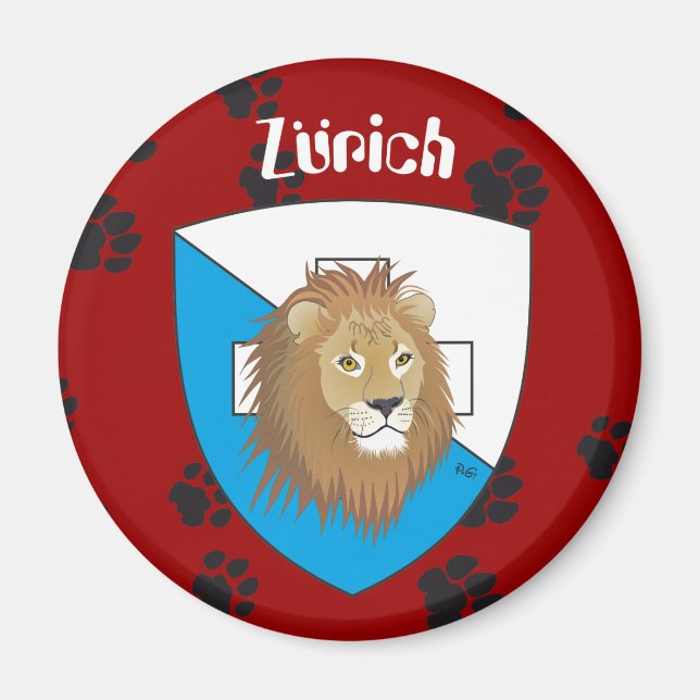 Zürich Schweiz Switzerland Magnet (Vorne)