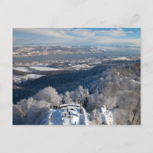 Zürich Schweiz Winter Postkarte