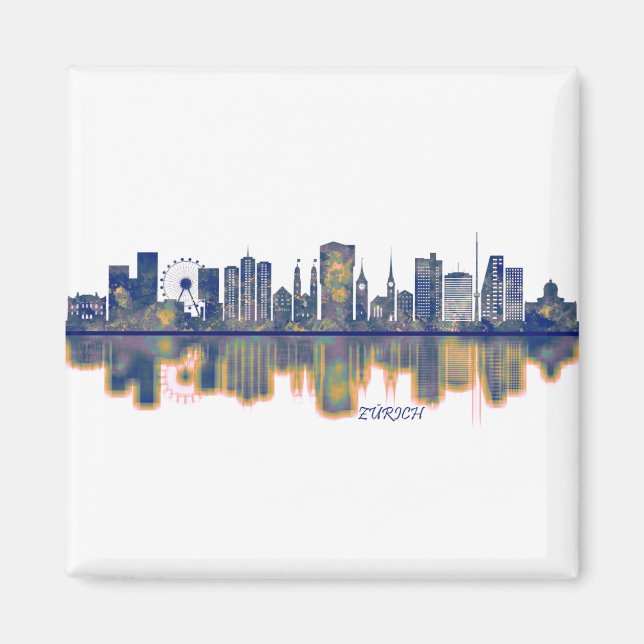 Zurich Skyline Magnet (Vorne)