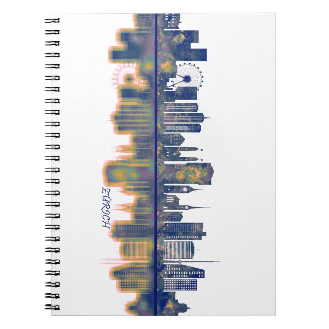 Zurich Skyline Notizblock (Vorderseite)