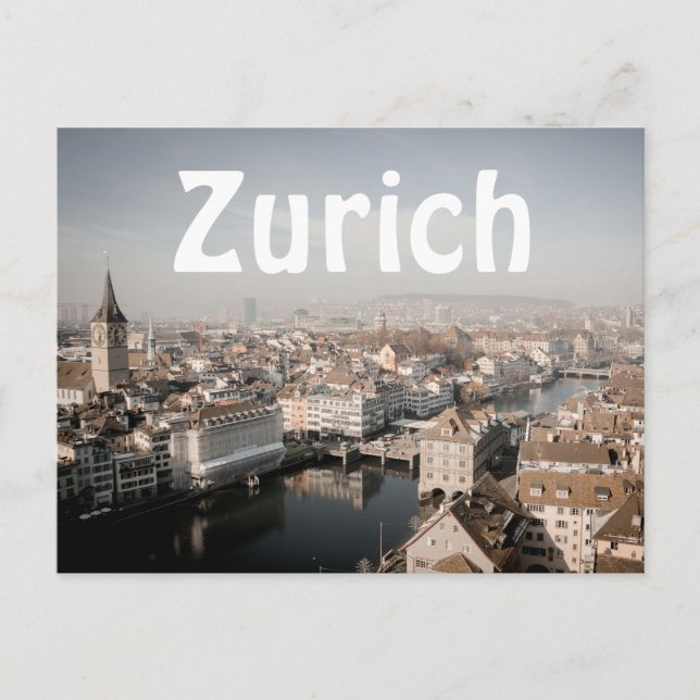 Zurich Skyline Postkarte (Vorderseite)