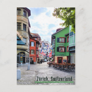 Zürich-Straße Postkarte