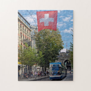 Zürich Straßenbahn Schweiz Jigsaw Puzzle