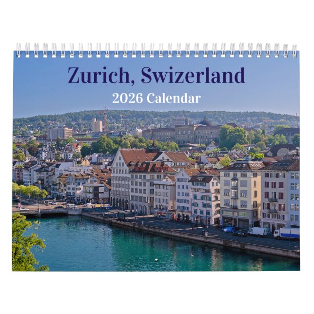 Zurich Switzerland 2026 Kalender (Titelbild)