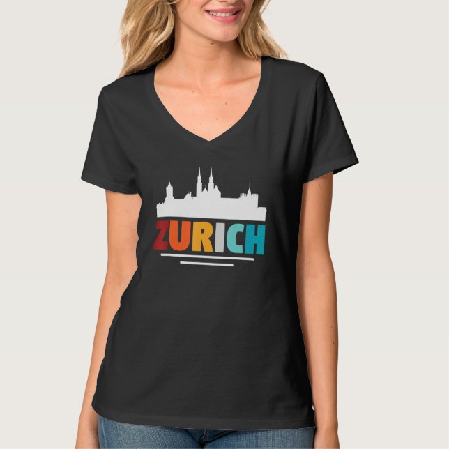 Zurich Switzerland 4 T-Shirt (Vorderseite)
