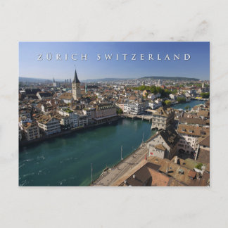 zurich Switzerland City Postkarte