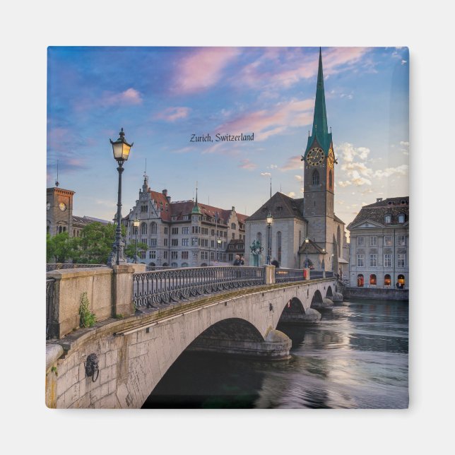 Zurich, Switzerland scenic photo, Magnet (Vorne)