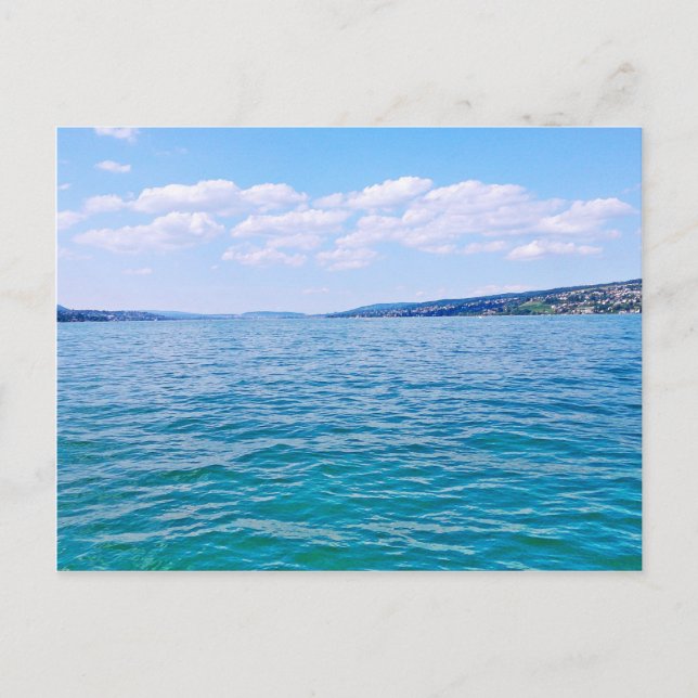 Zürichsee Postkarte (Vorderseite)