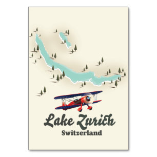 Zürichsee - Schweiz Karte