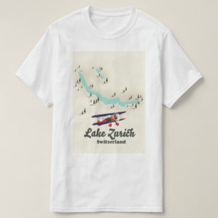 Zürichsee - Schweiz Karte T-Shirt