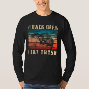 Zurück ab esse ich Vintage Mülltiere im Retro-Opos T-Shirt