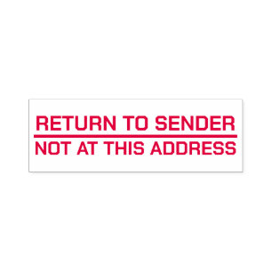 Zurück an Absender Nicht an dieser Adresse Permastempel