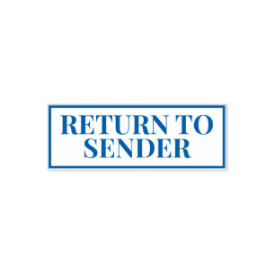 Zurück an Absender Permastempel