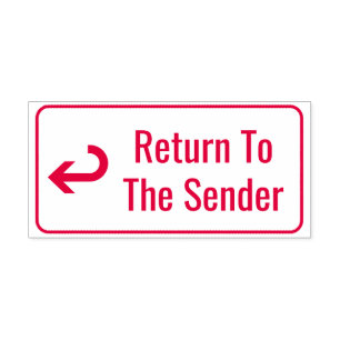 "Zurück an den Absender" Stempel