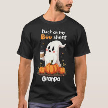 Zurück auf meinem Bootschild Funny Halloween Boo G