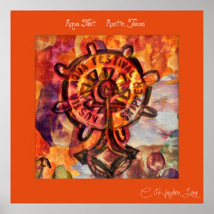 Zurück Austin Aqua Fest Druck Poster