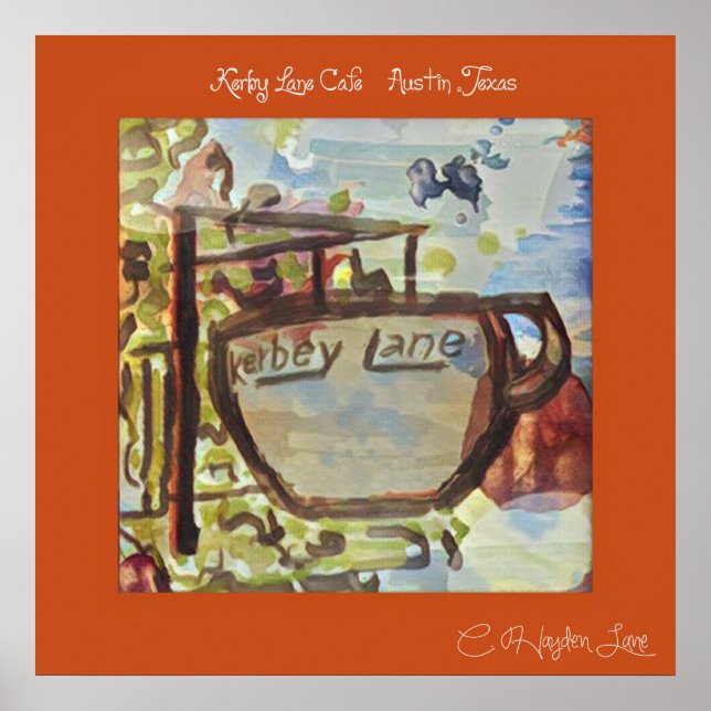 Zurück Austin Kerby Lane Druck Poster (Vorne)