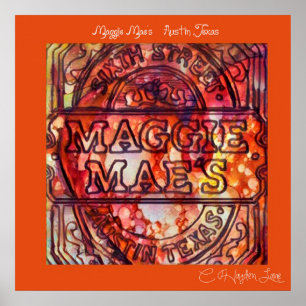 Zurück Austin Maggie Maes Druck Poster