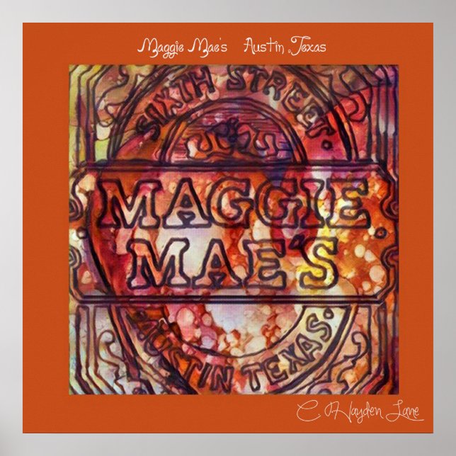 Zurück Austin Maggie Maes Druck Poster (Vorne)