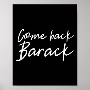 Zurück Barack T Shirt ich Miss Obama Präsident Gi Poster