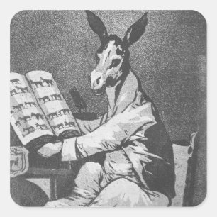 Zurück bis seinen Großvater überziehen Sie 39 von Quadratischer Aufkleber