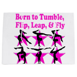 ZURÜCK DREHEND GYMNAST GROßE GESCHENKTÜTE