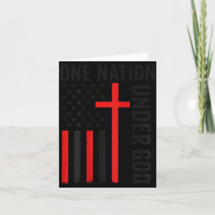 Zurück Eine Nation Unter Gott Amerikanische Flagge Karte