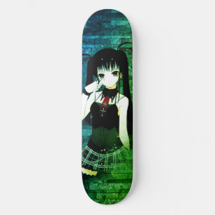 Zurück Farbe Anime Girl Skateboard