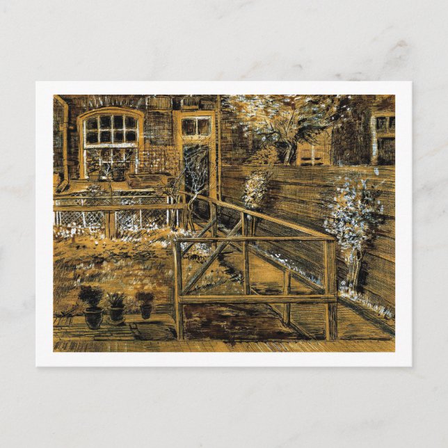 Zurück Garten des Heiligen Mutterhauses, Den Haag Postkarte (Vorderseite)