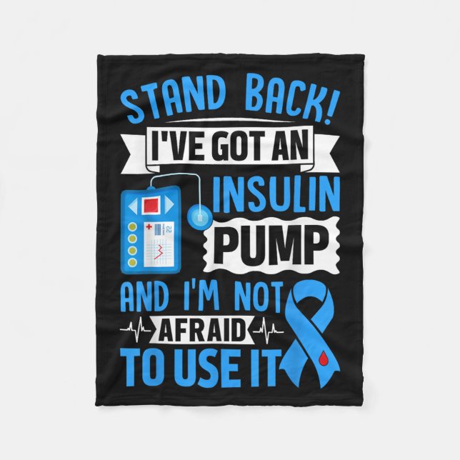 Zurück habe ich eine Insulinpumpe Got und bin nich Fleecedecke (Vorderseite)