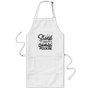 Zurück, ich werde kochen lange schürze