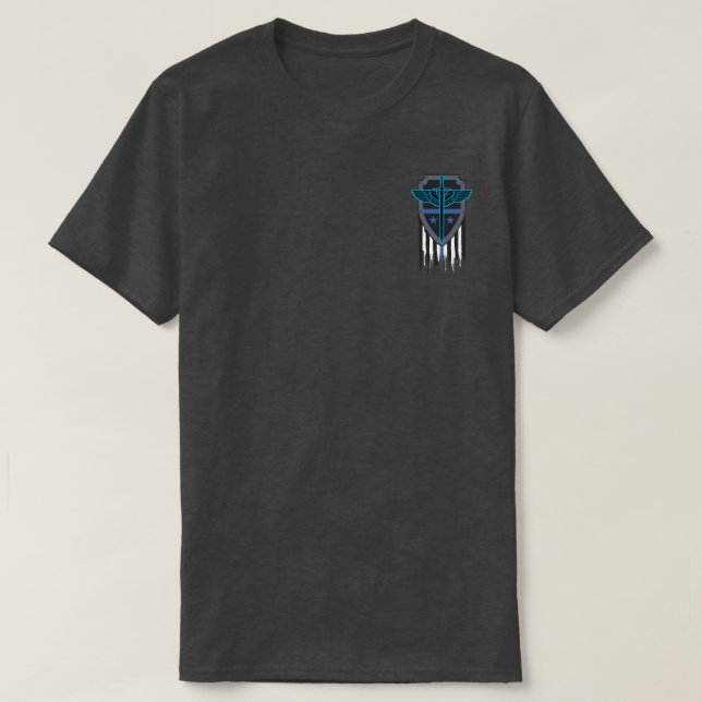Zurück in Blau oder es wird niemanden geben, der d T-Shirt (Design vorne)