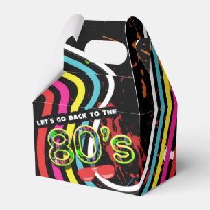 ZURÜCK IN DIE 80ER Grunge-Party Retro-Gunststoffbo Geschenkschachtel