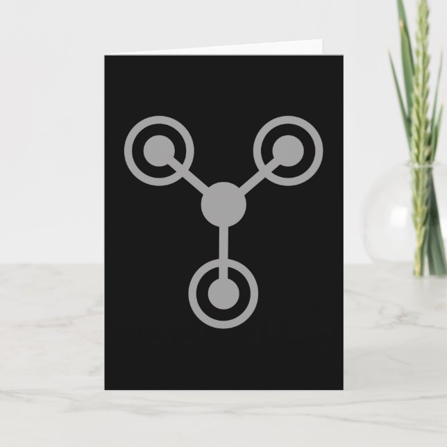 Zurück in die 80er Jahre nach Zeitreise Karte (Vorderseite)