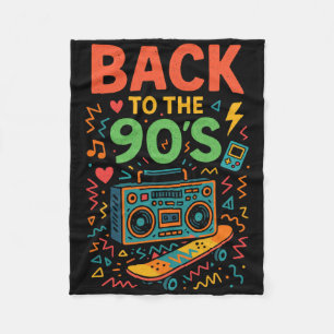 Zurück in die 90er - 90er Jahre Retro Vintage alte Fleecedecke