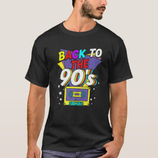 Zurück in die 90er Jahre Disco Radio und Techno Er T-Shirt