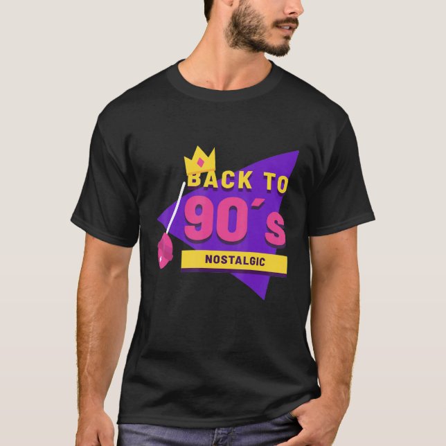 Zurück in die 90er Jahre nostalgisches Party Anges T-Shirt (Vorderseite)