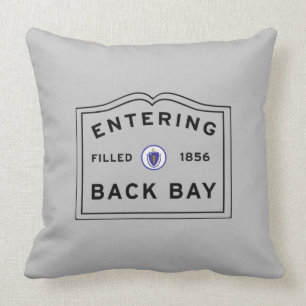 Zurück in die Bucht von Boston werfen Kissen