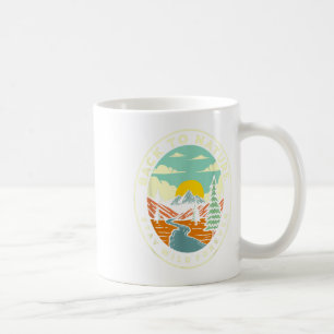 Zurück in die Natur Bleibe WildShirt Retro Graphic Kaffeetasse