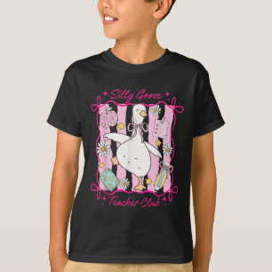 Zurück in die Schule Albern Gänserlehrer Club T-Shirt
